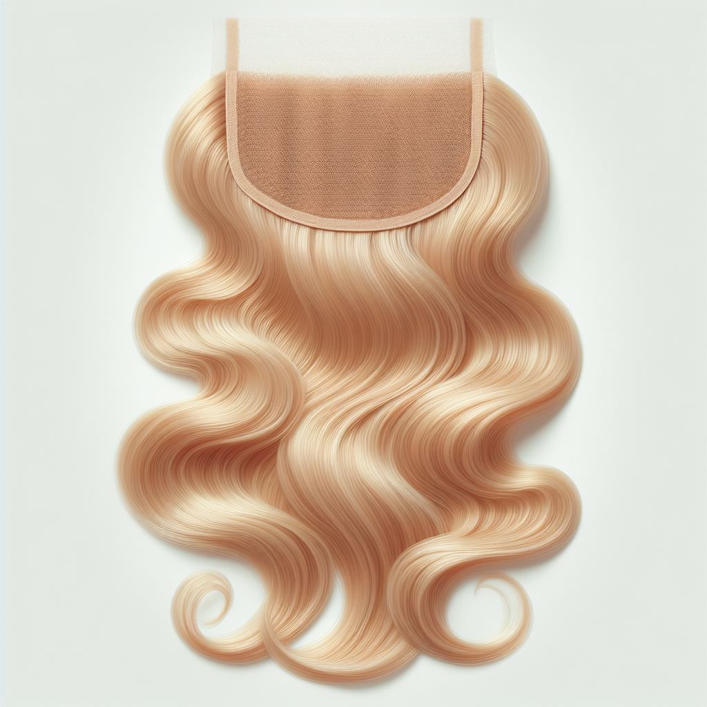 5x5 Human Hair Lace Closure Body Wave Blonde 613 Color