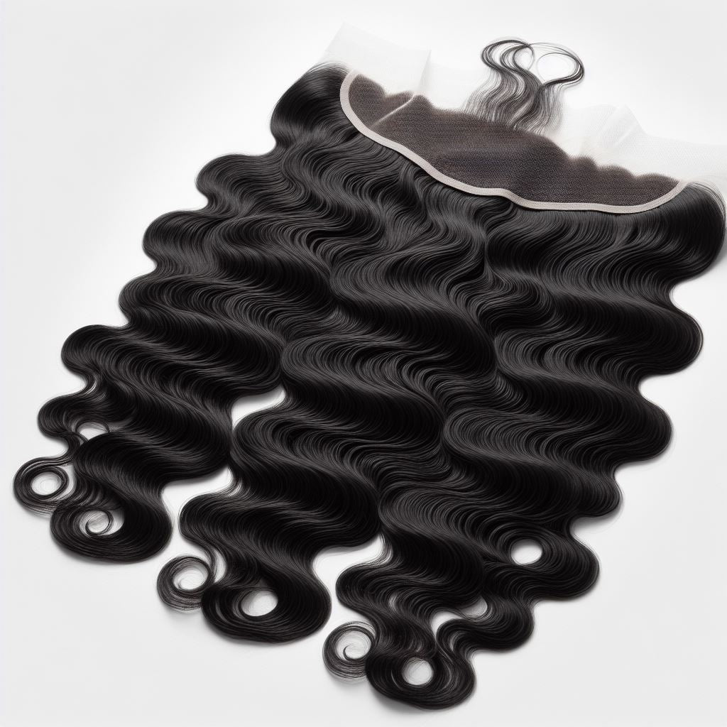 13x4 Human Hair Lace Frontal water wave