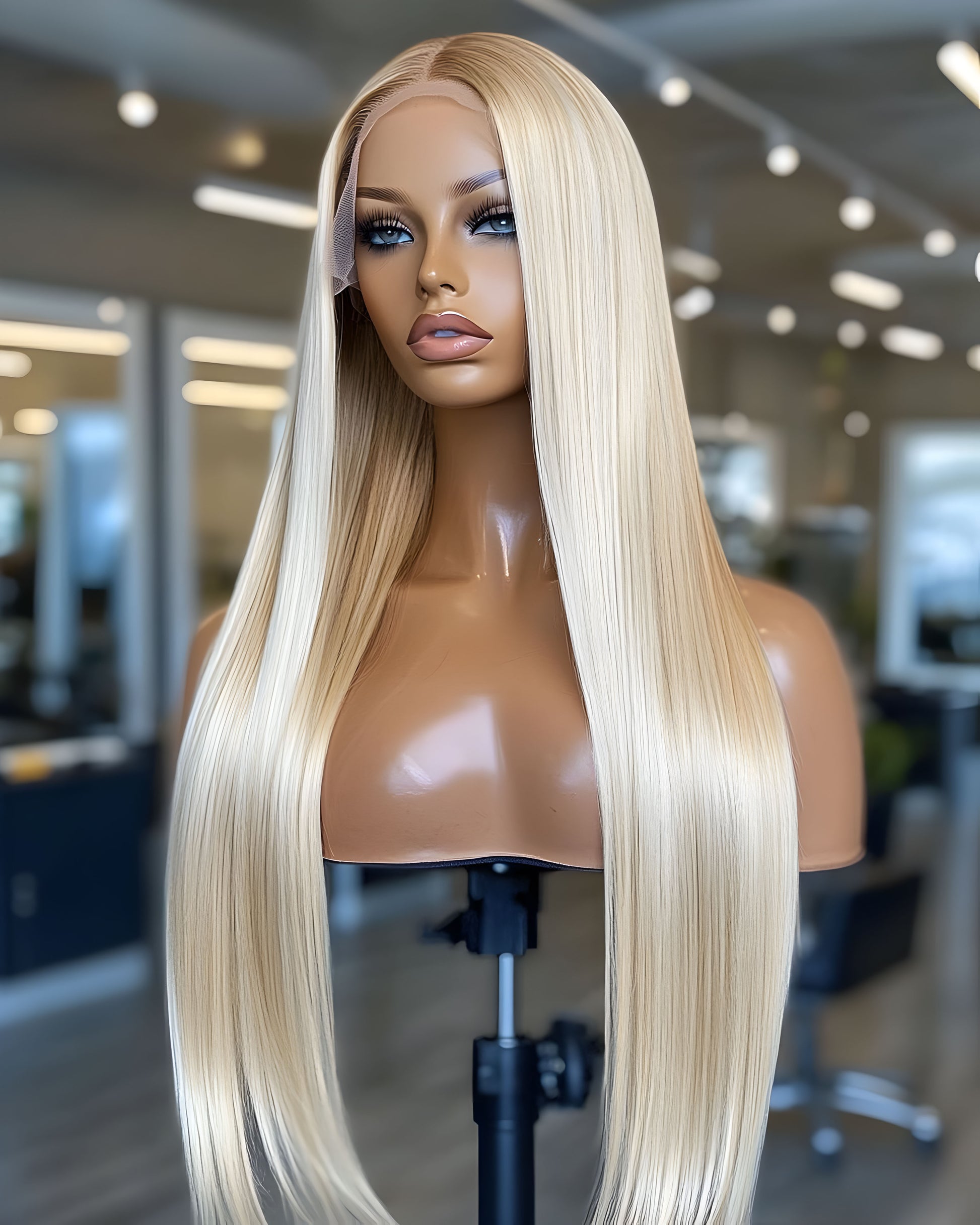 13X4 HUMAN HAIR WIG Blonde 613 Color HD LACE