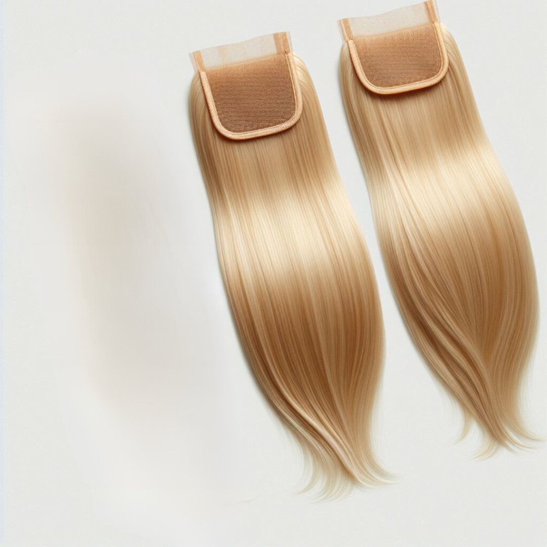 5x5 Human Hair Lace Closure Straight Blonde 613 Color