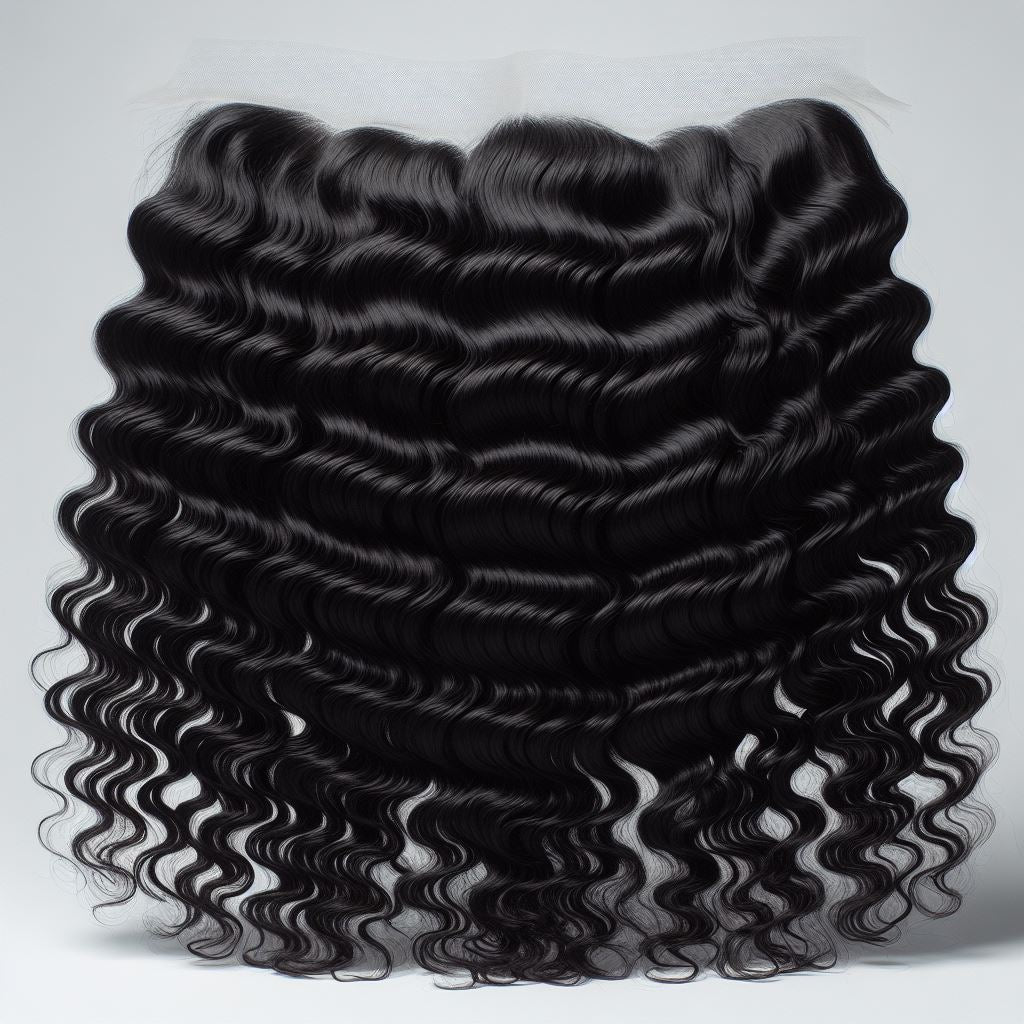 Human Hair Lace Frontal deep wave