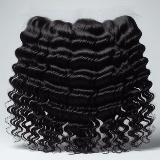 Human Hair Lace Frontal deep wave