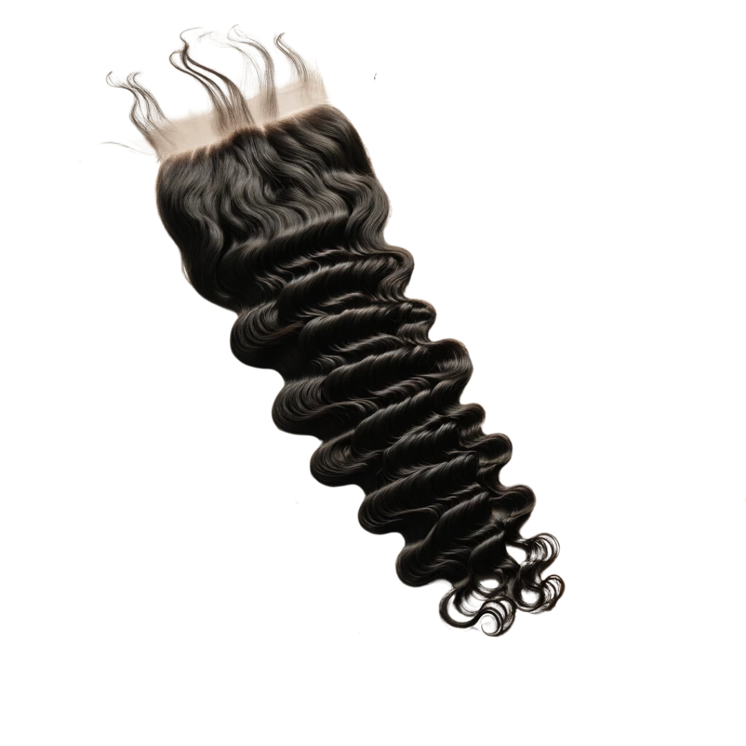 Human Hair Lace closure deep wave